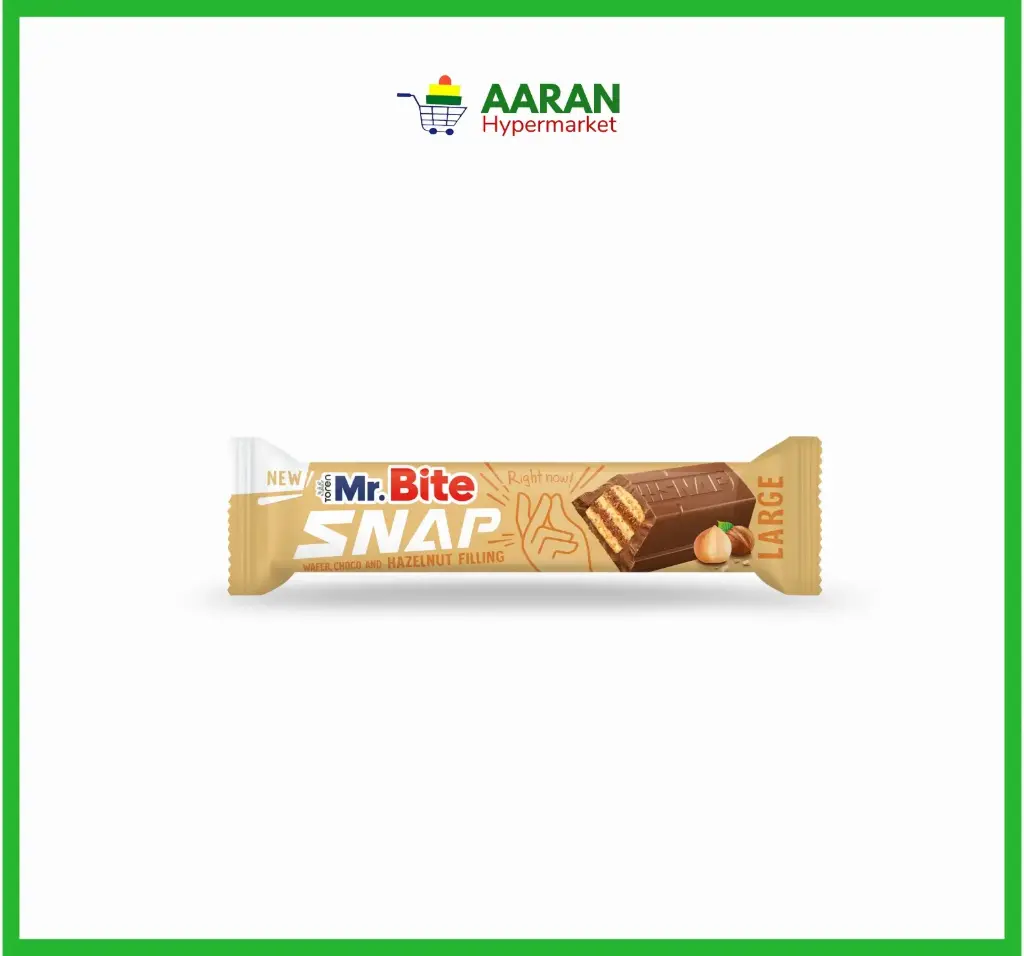 Mr.bite Snap Chocolate With Hazelnut Filling 35g
