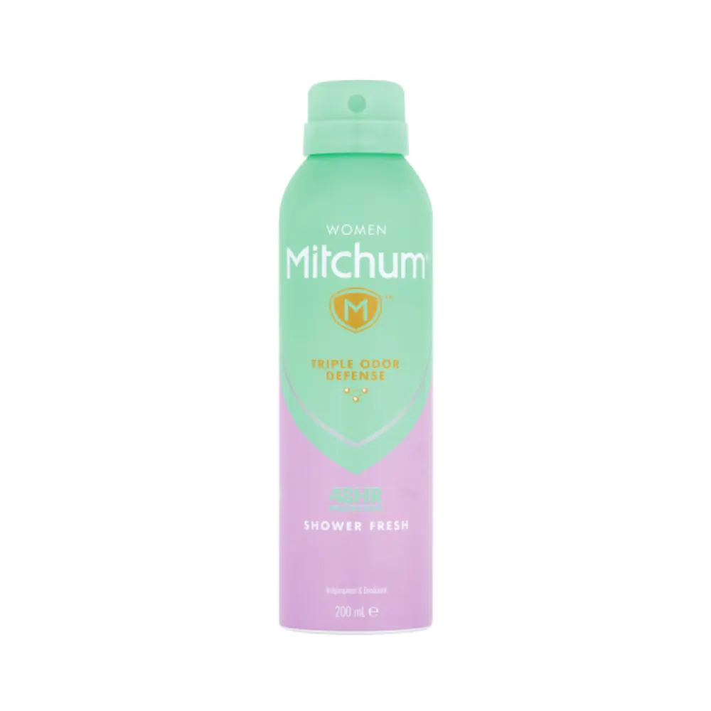 Women Mitchum Shower Fresh Dermatologist Tested 200ml