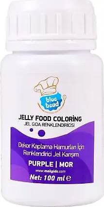 Blue bead jelly food coloring purple more 100gr