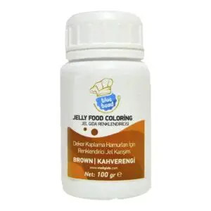 Blue bead jelly food coloring brown kahverengi 100gr   