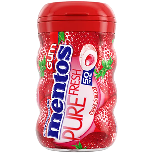Mentos Strawberry Pure Fresh Gum 