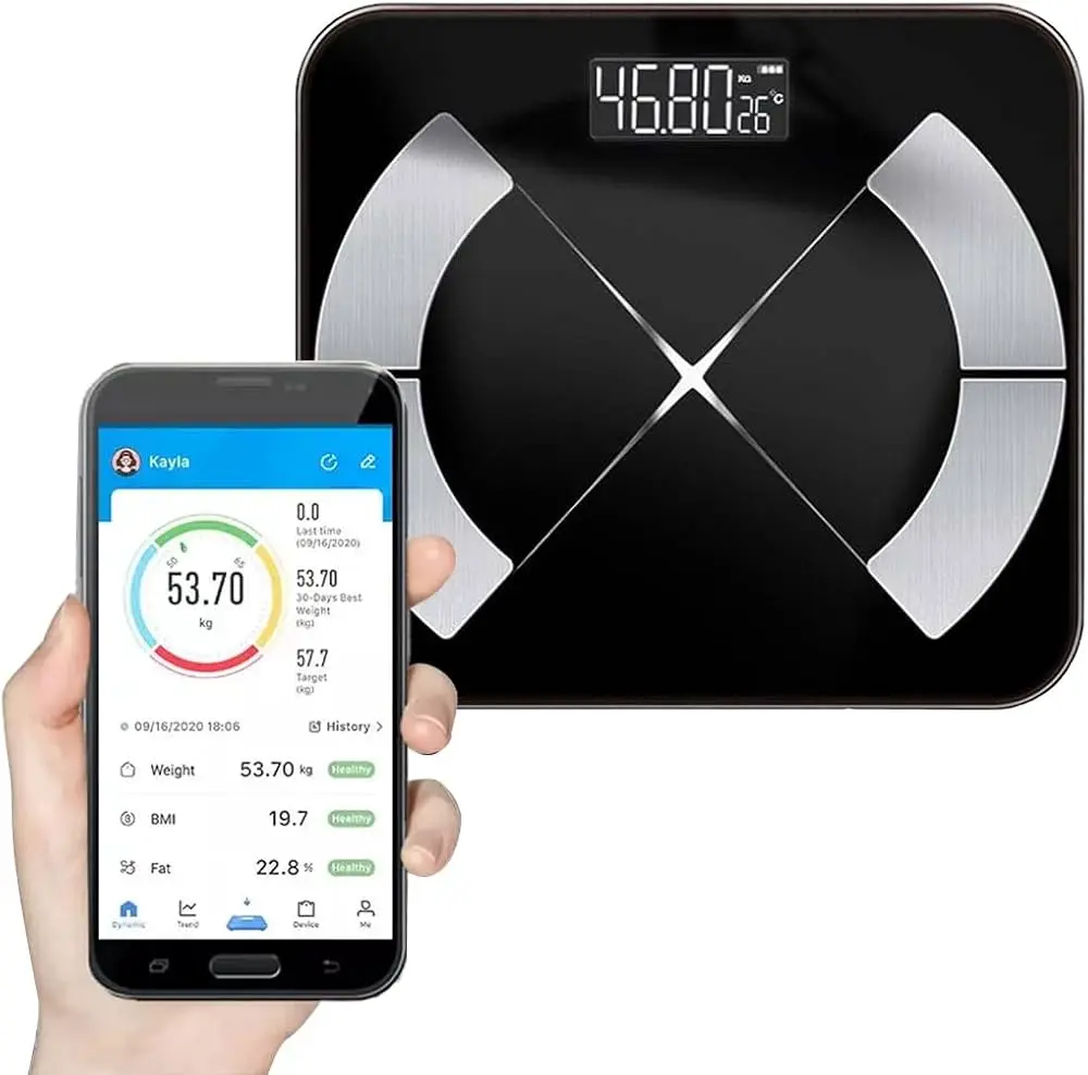 Wireless Bathroom Scale with Mobile App Control, EC-2020X