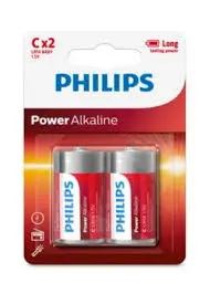 Philips Power Alkaline C LR14 1.5V batteries