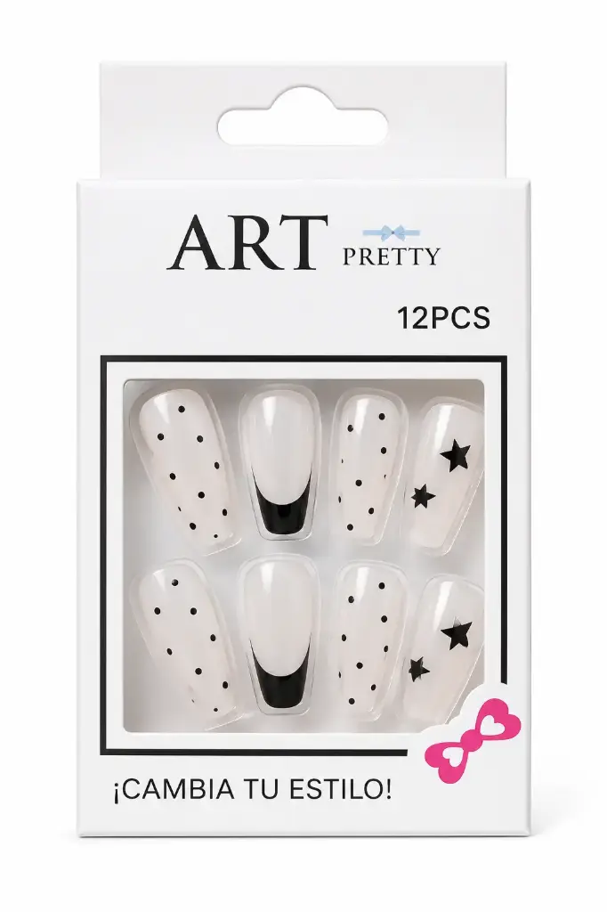 Art Pretty Fake Nails 12 pcs