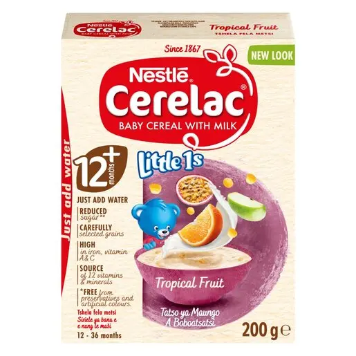 Nestle Cerelac Tropical Fruit Baby Cereal with Milk 200g