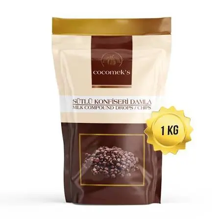 Cocomek's milk compound drops chips 1kg