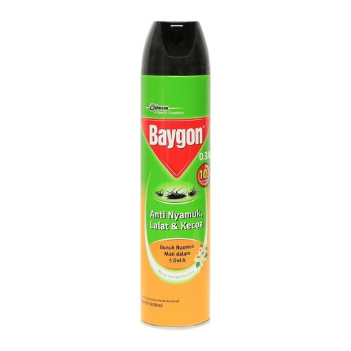 [A01391] Baygon wangi orange blossom 600ml