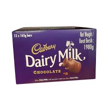 [A02815] Dairy Milk Chocolate 165g 12pcs
