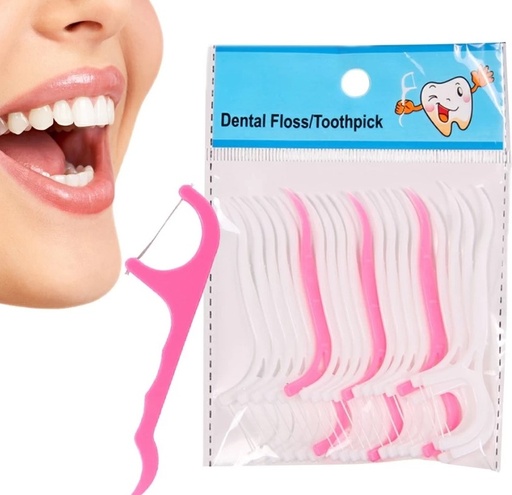 [A03047] dental floss pink&white