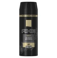 [A03067] Deo Axe Spray gold oud wood 150ml