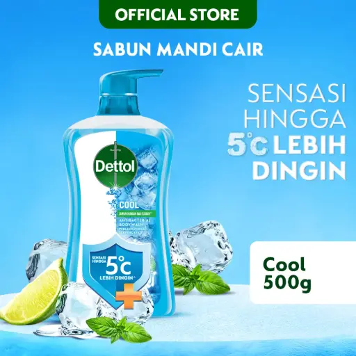 [A03433] Dettol Cool Antibacterial Body Wash 500g