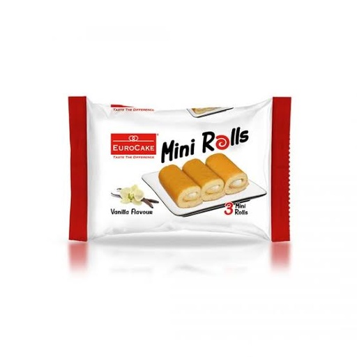 [A04016] Eurocake 3Mini rolls Vanilla 50gr