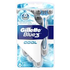 [A04783] Gillette blue 3 cool 6 pcs
