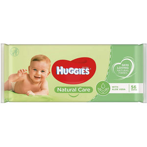 [A05512] Huggies Natural Care Wipes Aloe Vera 56pcs