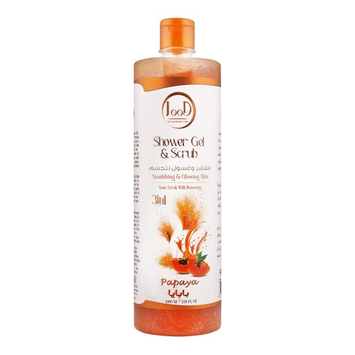 [A05828] Jood shower gel & scrub papaya 1000ml