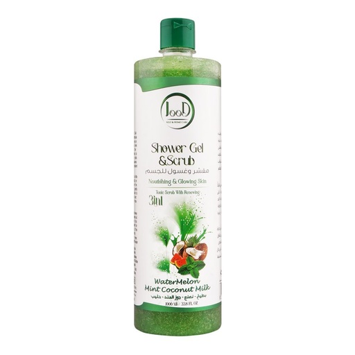 [A05830] Jood shower gel & scrub watermelon mint coconut milk 1000m