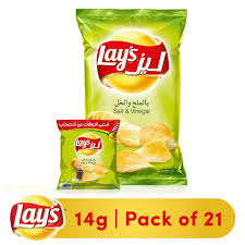 [A06378] Lays Chips Salt & Vinger 12g 21pcs