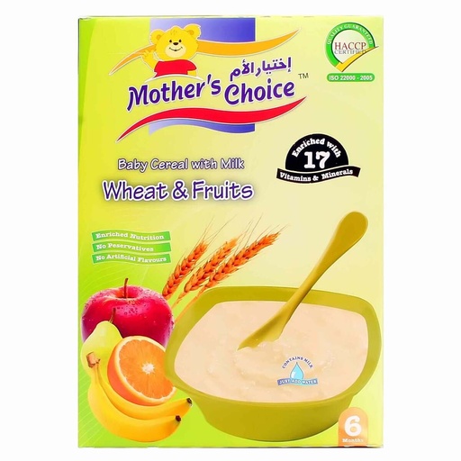 [A07358] Mothers Choice Cereal Wheat+Vegtable 250gr