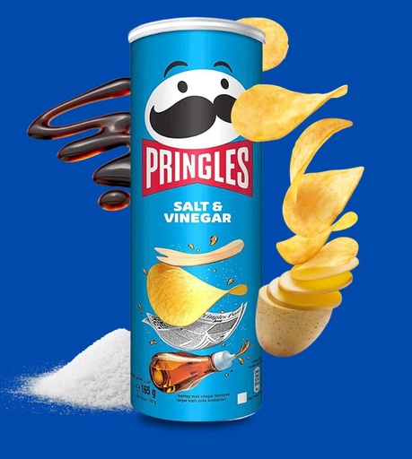 [A09047] Pringles Salt Vineger 165g