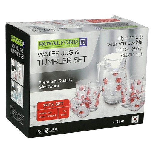 [A09493] Rf 9830 water jug &tumbler 7pcs