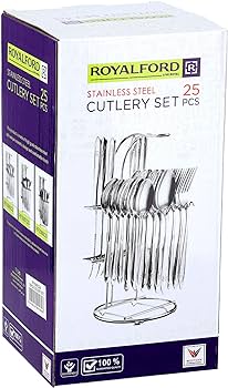 [A09552] Royalford Cutlery Set 25pcs Rf2087