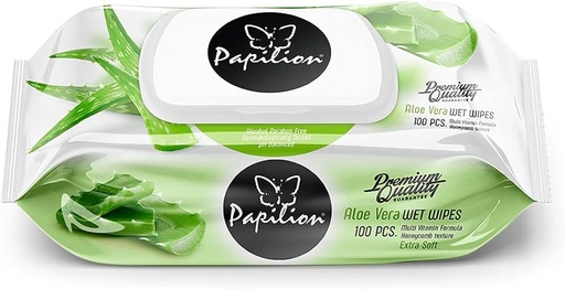 [A12604] Papilion Makeup Removing Wet Wipes Aloe Vera 20pcs