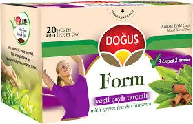 [A13039] Dogus form yesil cayli tarcinli 40g