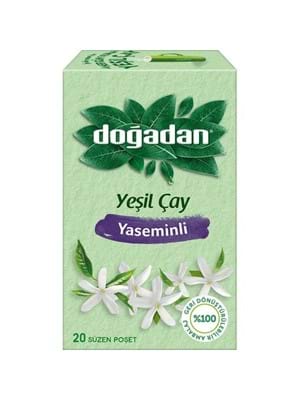 [A13046] Dogadan yesil cay yaseminli 34g
