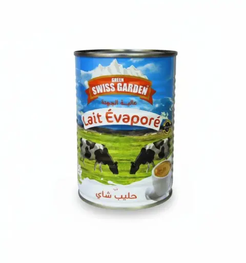 [A12972] Swiss Garden Evaporated Milk Lait Evapore 410ml