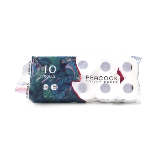 [A13214] Peacock toilet paper plain rolls 350 sheets