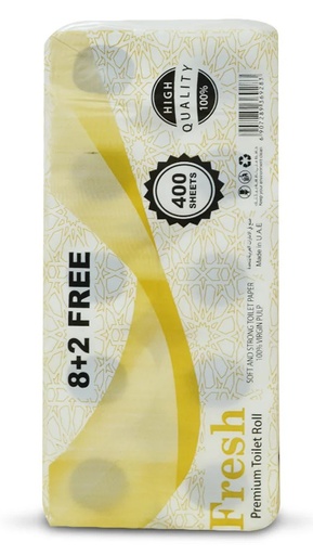 [A13215] Fresh premium toilet roll 400 sheets