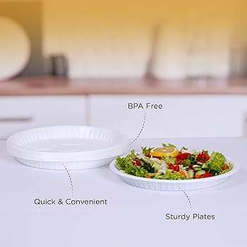 [A13188] Hotpack plastic plates 9