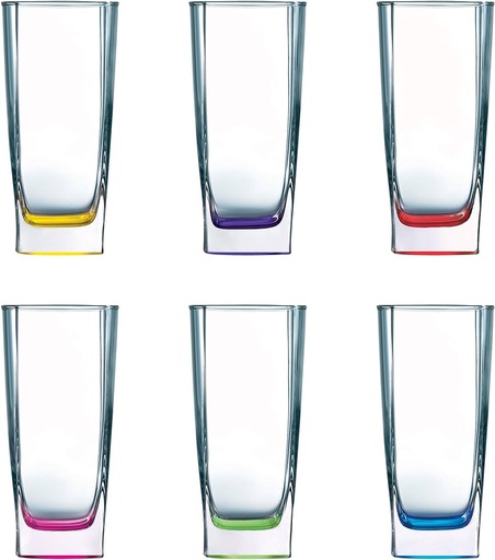 [A13294] Luminarc Sterling Rainbow 33ci 6pcs
