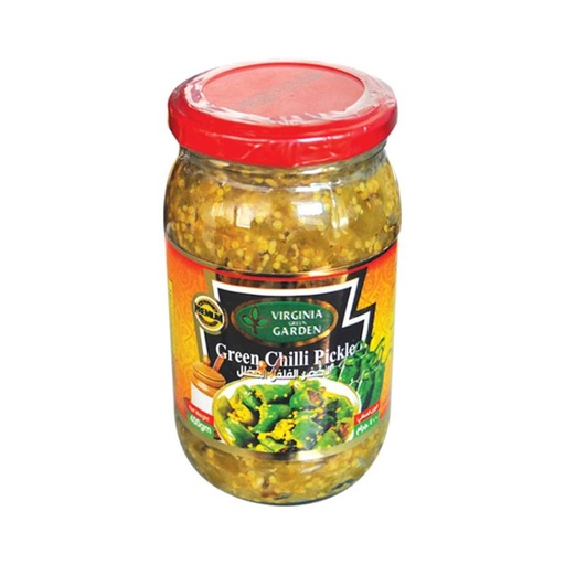 [A13669] Virginia Green Garden Green Chilli Pickle 400gr