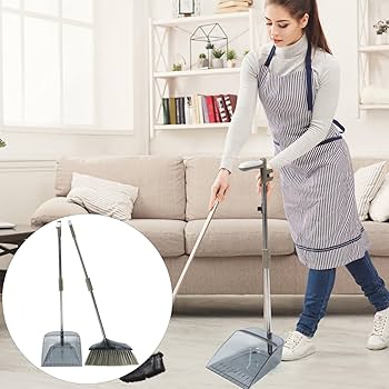 [A13912] Royalford Broom & Dustpan Rf9658