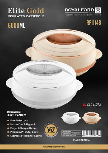 [A13915] Royalford Elite Gold Rf11148 6000ml