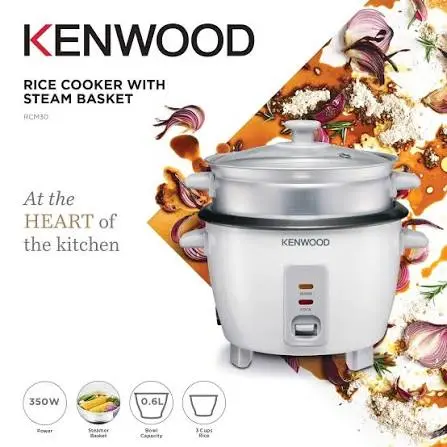 [A14884] Kenwood rice cooker with steam basket rcm30