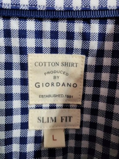 [A15119] Giordano oxford wrinkle free regular m170/96a