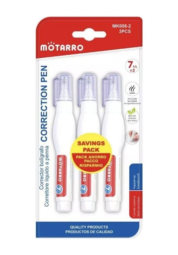 [A15542] Motarro correction pen mk008-2 3pcs