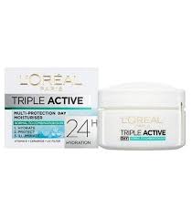 [A15616] L'oreal Triple Active Multi-Protection Moisturiser Da Normal&Compination Skin 50ml