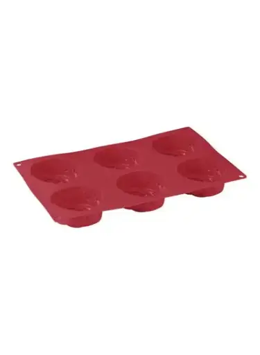 [A15673] Bargner Bake-A-Wish 6 Holes Rose Mould Silicone 29x17x3CM