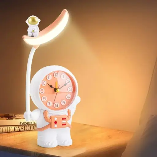 [A15834] Astronaut Desk Lamp&Alarm Clock NO:0877013