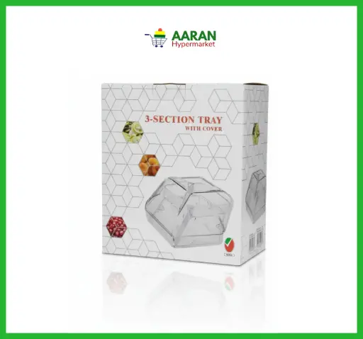 [A15854] 3-Section Tray With Cover Tl0113536