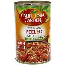 [A16409] California garden fava beans peeled with chili 450g