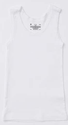 [A16873] Cottony Girls Vest 13-14y