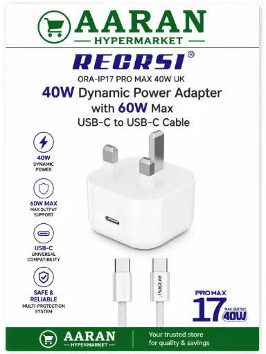 [A17031] RECRSI 40W Dynamic Power Adapter c-c