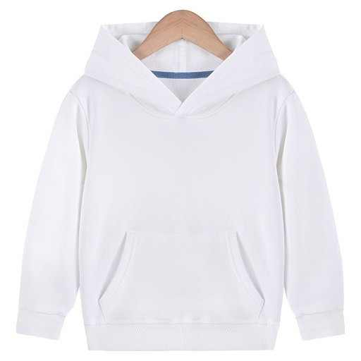 [A17224] White line junior hoodies full slv big