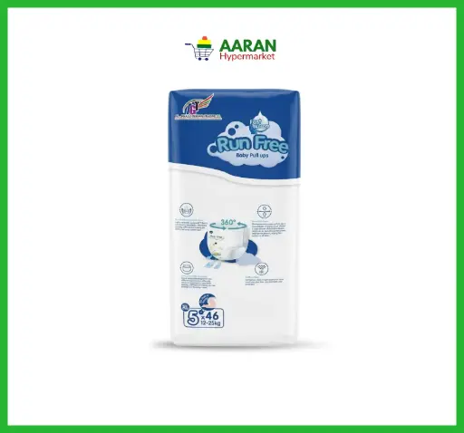 [A18727] Run Free Baby Diaper Pull Up No 5xl 12-25kg  46pcs (Al-Khaliij)