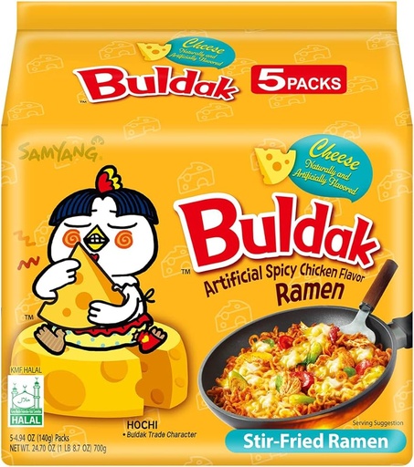 [A19053] Samyang buldak noodles Cheese hot chicken flavor ramen 2xspicy 140g