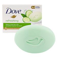 [A19671] Dove soap refreshing beauty cream bar with cucumber & green tea scent 135gr